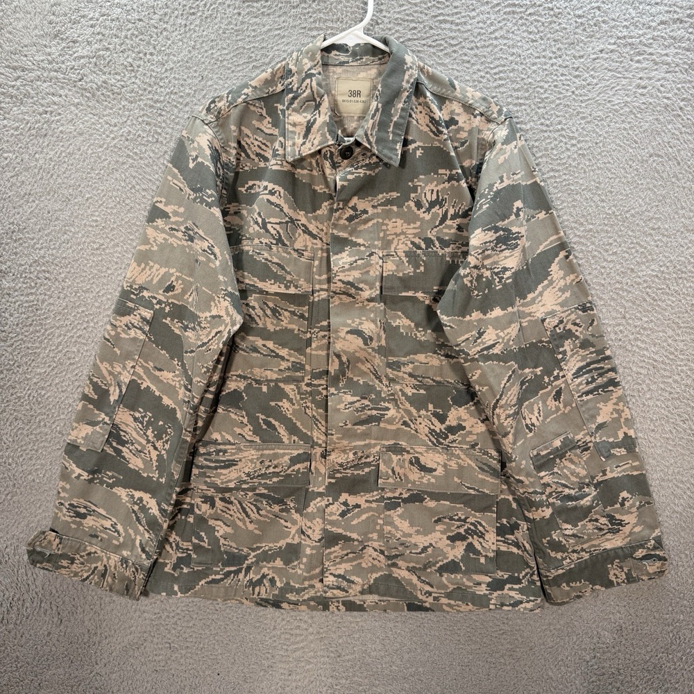 DSCP Jacket Adult 38R Camouflage United States Air Force Utility Coat Camo Mens
